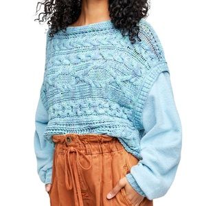 NWT Free People cable sweater